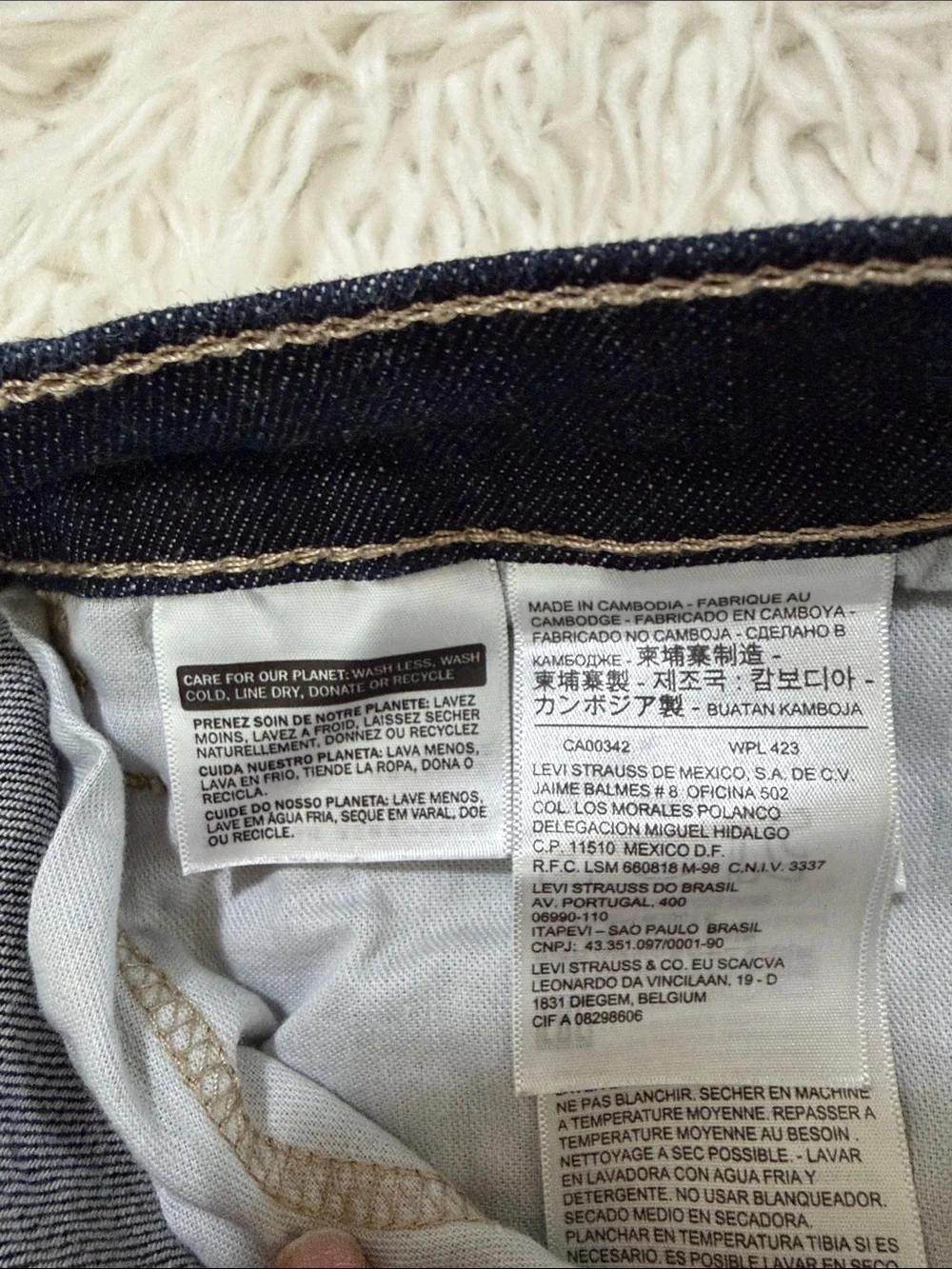 Levi's Men's Dark Indigo Straight Jeans Size 36X32